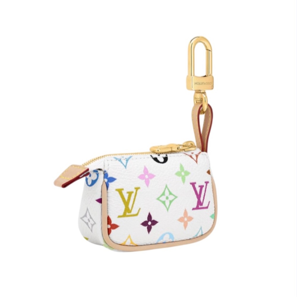 🆕💗LOUIS VUITTON x MURAKAMI MICRO POCHETTE White Multicolor Monogram GHW • NWTB - Picture 6 of 10